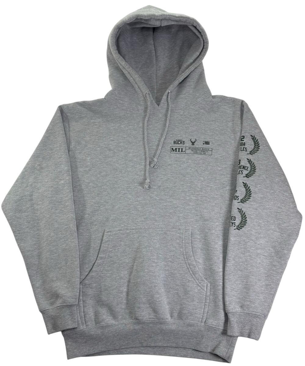 Milwaukee Bucks Check the Credits Bleacher Report Hoodie NBA Small Sweatshirt